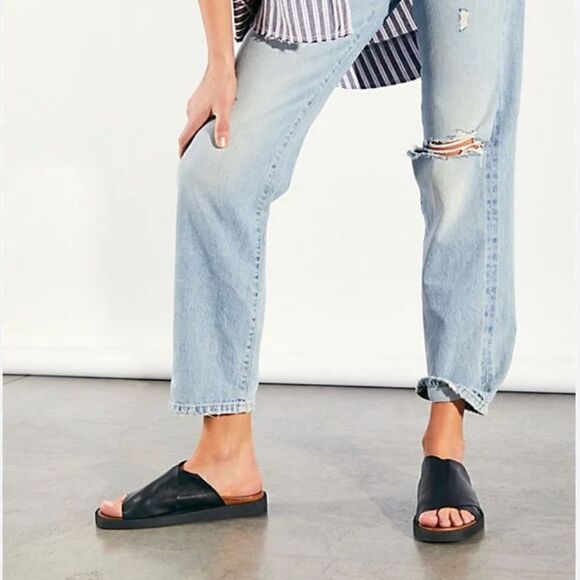 Free People Bueno Sadie Slip On Sandal Light Blue EU 40 US 10 NWOB - Picture 8 of 8